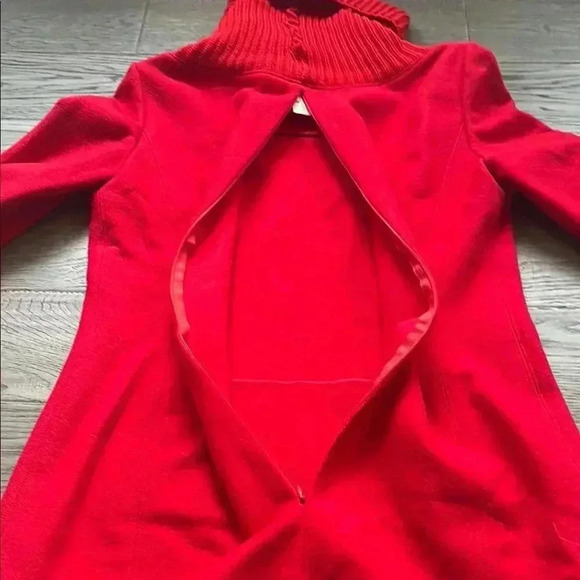 Georges Rech |  Vintage red wool blend turtleneck tunic sweater - Picture 10 of 10